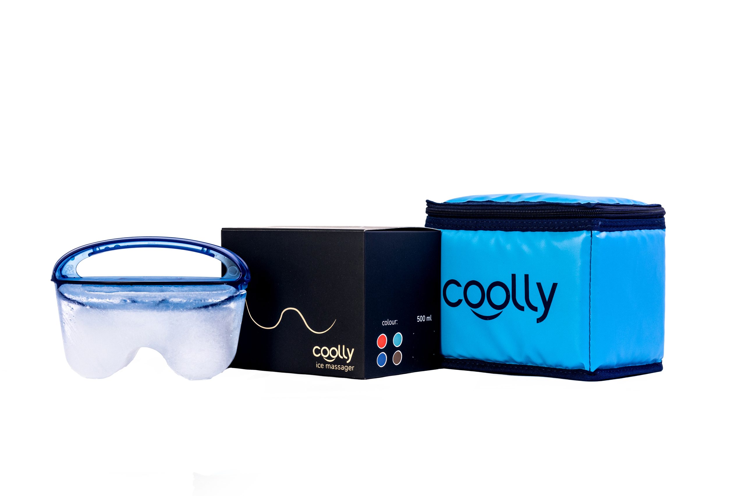 Masażer lodowy Coolly zdjęcie z opakowaniem